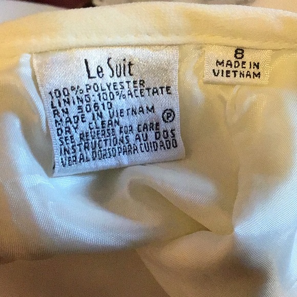 LE SUIT woman’s skirt sz 8 WHITE - Picture 5 of 8